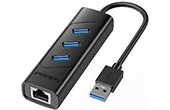 Bộ chia Hub PISEN | Hub chuyển đổi USB3.0 sang 3 cổng USB + LAN PISEN NJ-TC29