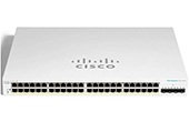 Thiết bị mạng Cisco | 48-port Gigabit Ethernet + 4-port 10G SFP Smart Switch CISCO CBS220-48T-4X-EU