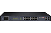 Switch PoE Provision-ISR | 16-port 10/100Mbps + 2RJ45 + 2SFP PoE Switch Provision-ISR PoES-16250CL+2G+2SFP