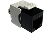 Cáp-phụ kiện Draka | Keystone Jack Unshielded Cat6 RJ45 180° Tool-Less Draka HDMJTF1262BK