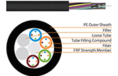 Cáp-phụ kiện HEIZKA | Outdoor Stranded Loose Tube Non-Metallic CSM Optical Fibre Cable HEIZKA HEFOLN062PE