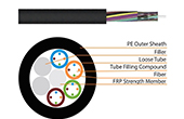 Cáp-phụ kiện HEIZKA | Outdoor Stranded Loose Tube Non-Metallic CSM Optical Fibre Cable HEIZKA HEFOLN043PE