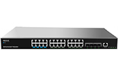 Thiết bị mạng Grandstream | 24-Port Gigabit PoE + 4-Port 10Gigabit SFP+ Layer 3 Managed Switch Grandstream GWN7813P