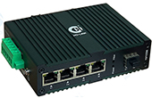 Media Converter HO-LINK | Bộ chuyển đổi quang công nghiệp 10/100Mbps HO-LINK HL-IES-1FX4TX-SFP