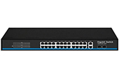 Thiết bị mạng HASIVO | 24-Port GE PoE + 2-Port Giga Uplink + 2-Port SFP Switch HASIVO S2800P-24G-2TS