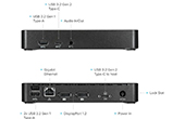 Bá»™ chia Hub Targus | Bộ chuyển đổi USB-C Universal DV4K Docking Station TARGUS DOCK315USZ-50