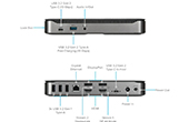 Bộ chia Hub Targus | Bộ chuyển đổi USB-C Hybrid/Universal 4K QUAD Docking Station TARGUS DOCK710USZ-50