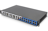 Switch WINTOP | 16-Port Gigabit SFP + 4-Port 10GBase-X SFP+ + 8-Port Combo Managed Switch WINTOP YTCM3728-4WF8GC16GF