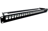 Cáp-phụ kiện LS | Patch panel Empty 24-port LS CAT6A (LS-PP-C6A-24P-E1-ECO)