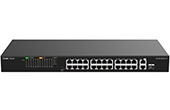 Thiết bị mạng RUIJIE | 24-Port 10/100Mbps with 2-Port Gigabit Unmanaged PoE Switch RUIJIE RG-ES126FGS-LP