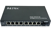 Switch PoE BTON | 8-port 10/100Mbps PoE + 1-port 100Mbps SFP Uplink Switch BTON BT-D6108FE-20