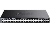 Thiết bị mạng TP-LINK | Omada 48-Port Gigabit with 6 10G Slots Stackable L3 Managed PoE+ Switch TP-LINK SG6654XHP